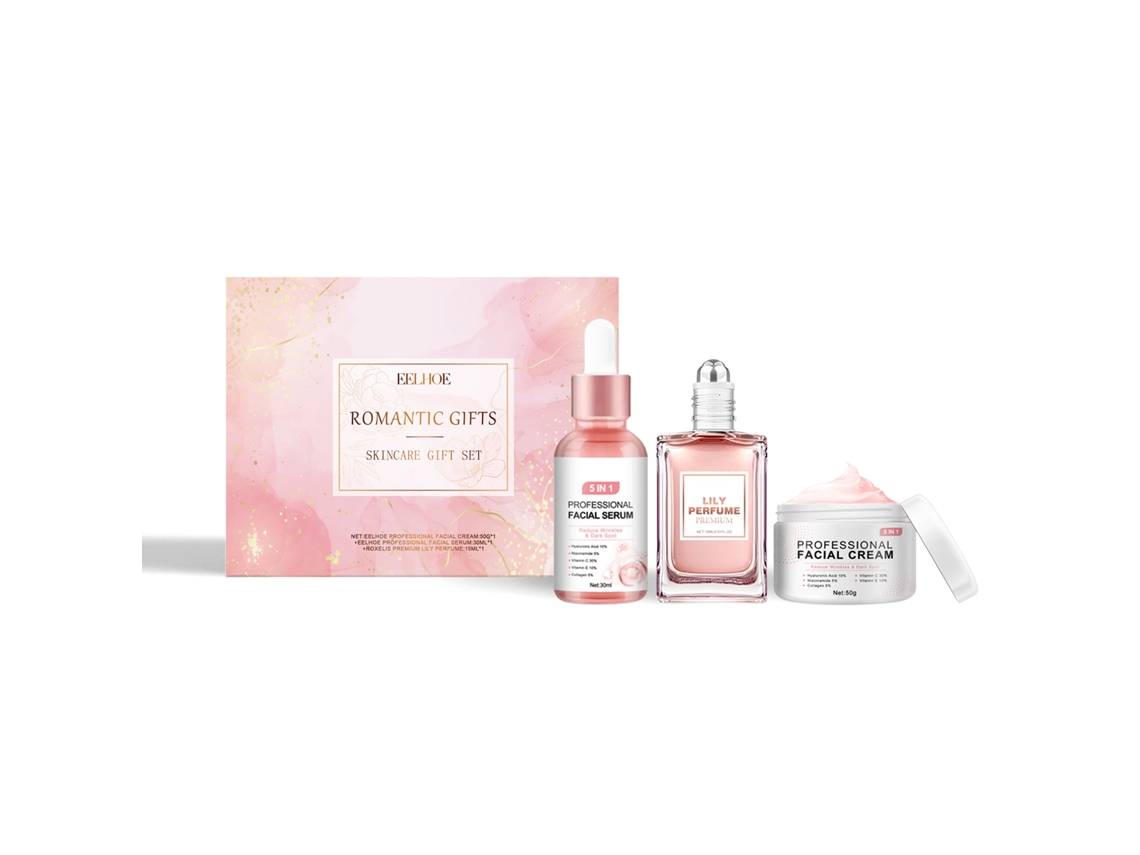 Caixa de Cuidados de Pele LAXISCREED com Design Romântico Rosa para Rituales de Beleza
