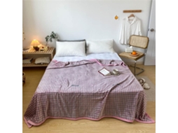 Manta de Lã Polar Inverno para Meninas da Fansu Linda Estampa Rosa Flanela Grossa Macia e Quente Cama Infantil