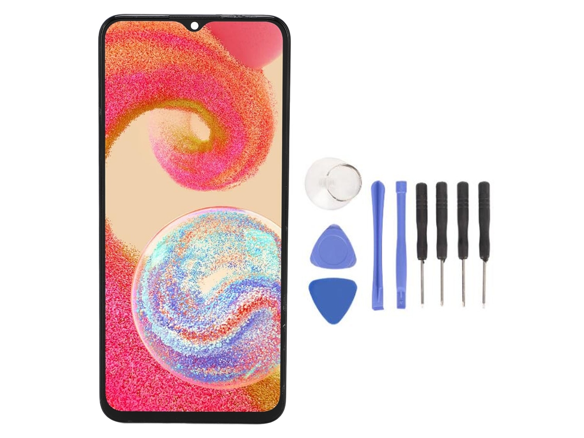 Tela de substituição 6,5 polegadas com moldura e ferramentas para Galaxy A04e, A042, A042M, A042F | S/MARCA