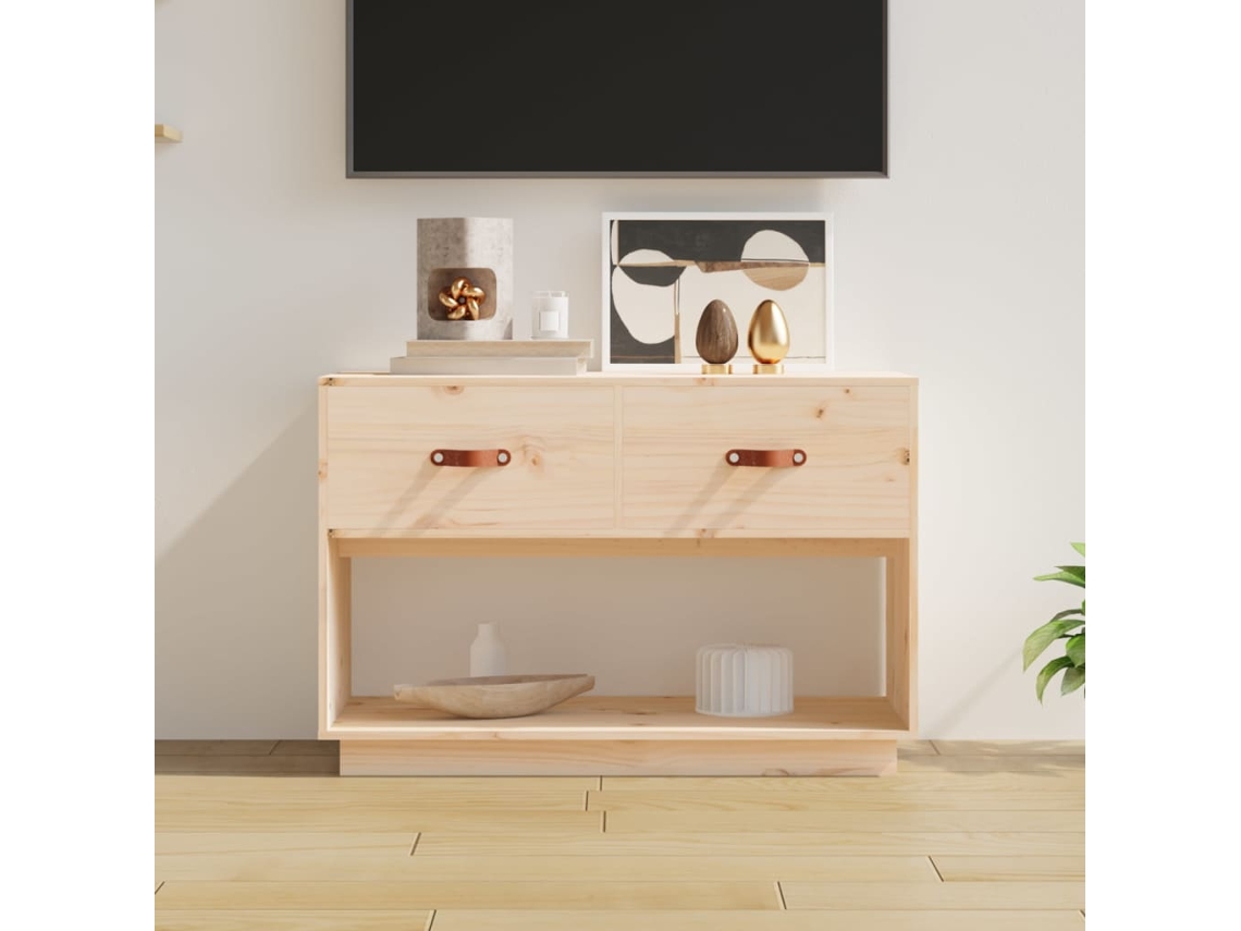 Vidaxl Móvel De Tv 90x40x60 Cm Madeira De Pinho Maciça