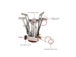 Conjunto de Panelas e Utensílios para Camping Portátil