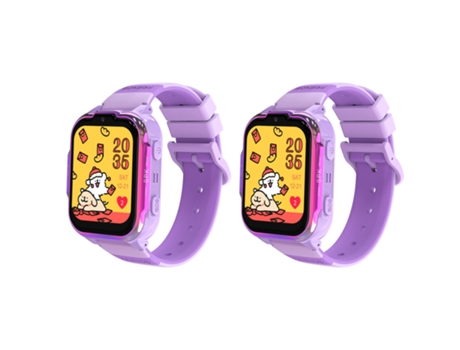 Smartwatch PETHUEL 4G Gps Chamada de Vídeo Alerta Sos Função de Alarme de Área Monitoramento Do Histórico de Deslocamento Dh20 Roxo 2Pcs