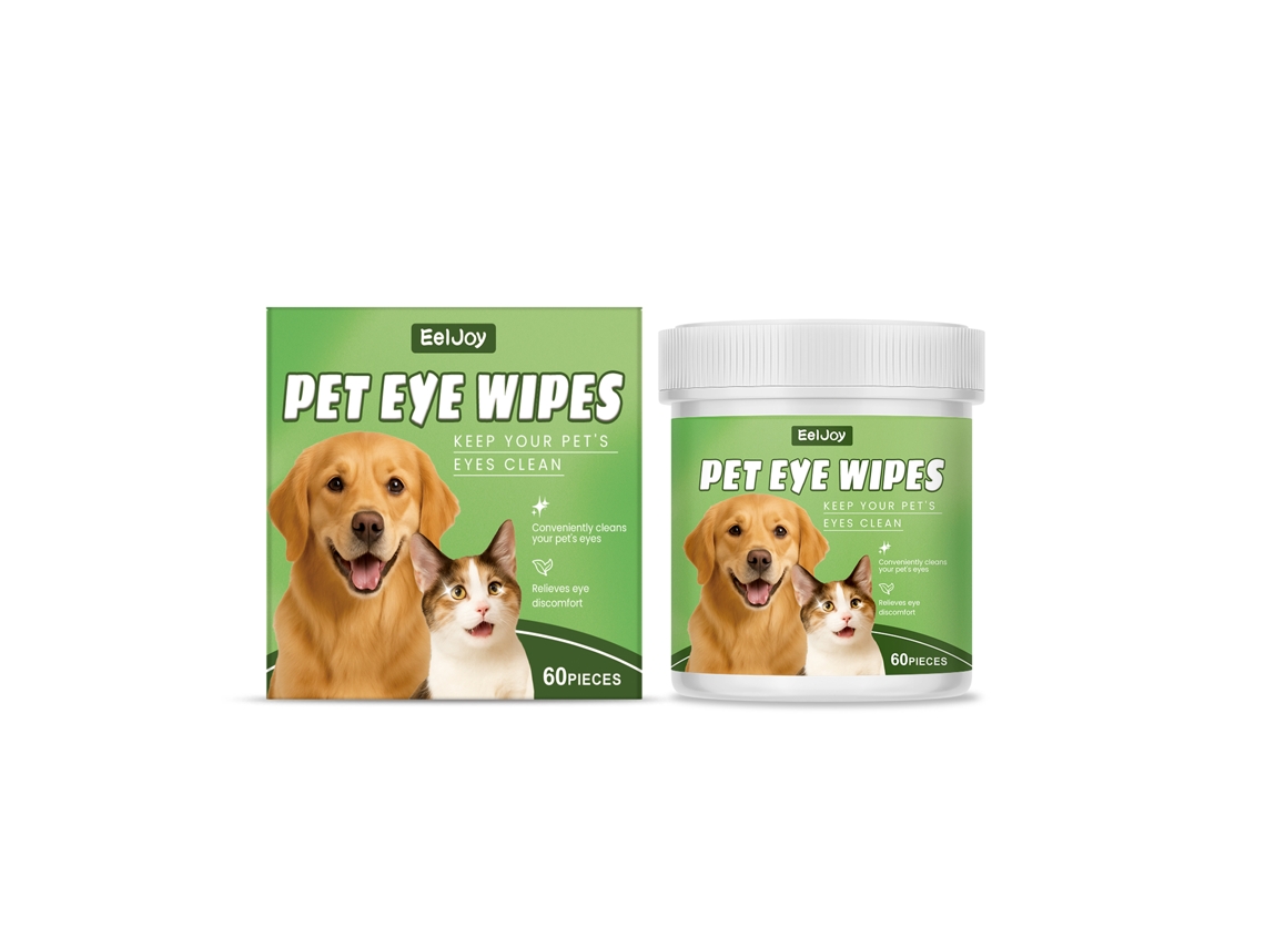 Toalhas Oculares LAXISCREED para Pets, Clareamento de Manchas de Lágrimas e Sujeira, Sem Irritação Ou Enxague