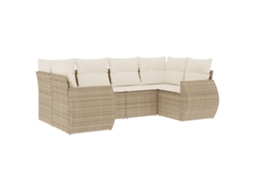 Garden Sofa Set, Garden Sofa Sets Vidaxl Bege Rattan / Vime (n/a)