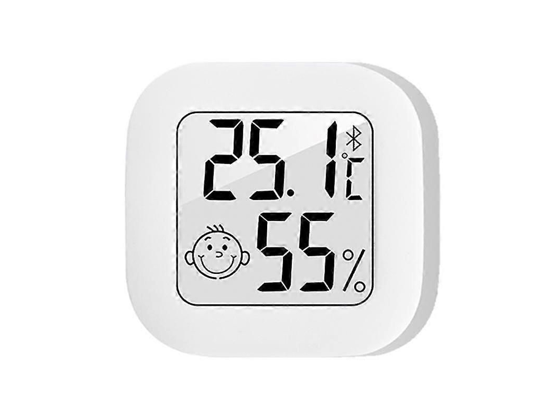 Termômetro E Higrômetro Digital Lcd Smile Mini Compatível Com Bluetooth, Medidor De Temperatura E Umidade Para Ambientes Internos.