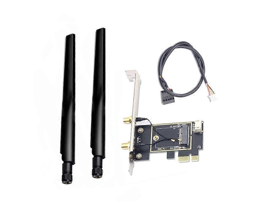 Lurelia Placa Wi-fi M.2 Ngff Ax200 Bcm94350zae Dual Band 2,4/5 Ghz Antena
