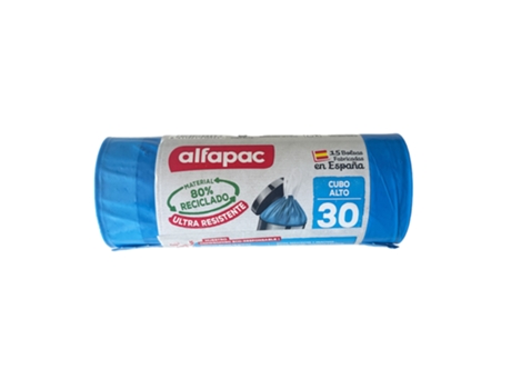 Sacos de Lixo ALFAPAC 15U 'Balde Alto' 50X75Cm 30L Autovedante