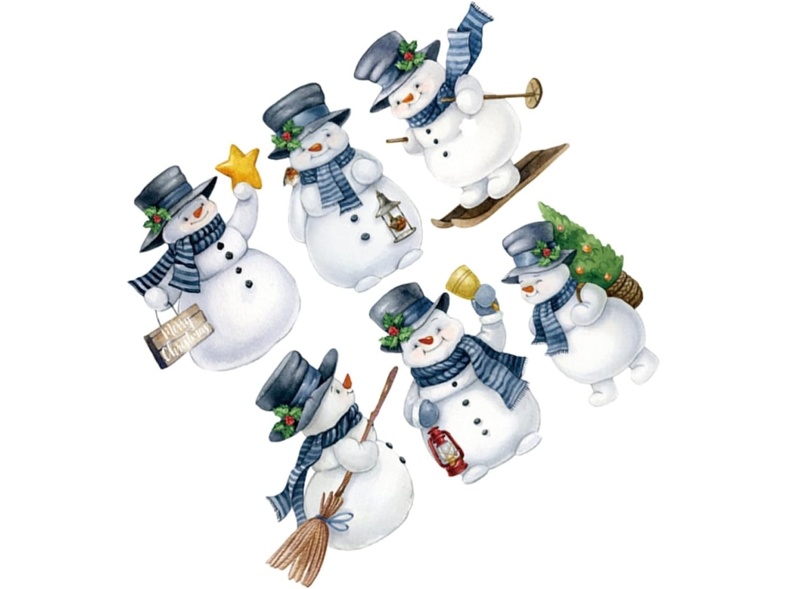 Ímã De Geladeira Boneco Neve Natalino Kichvoe Em Pvc