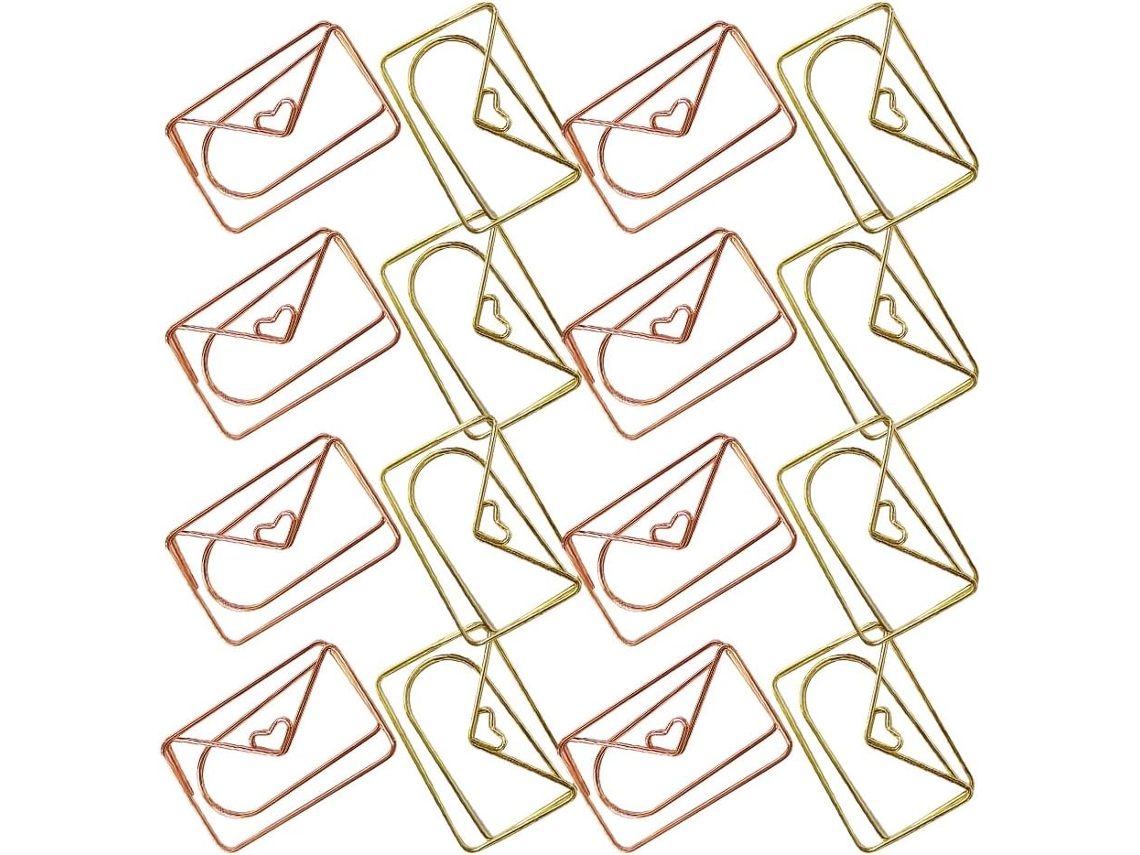 Conjunto De 20-clipes Papel Metálicos Genéricos, Pequenos E Elegantes, Ideais Para Marcadores De Livros E Anotações