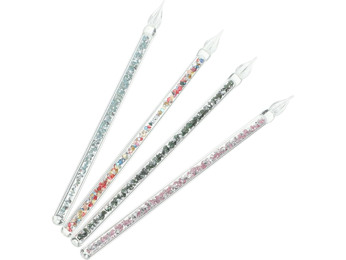 4 Caneta, para Escritório, Conjunto de 4 Canetas tinteiro de Vidro Feitas À Mão CHABERLU