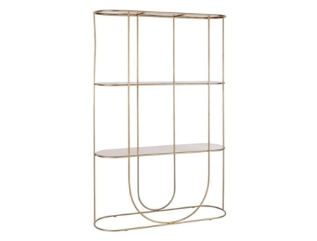 Prateleira de Design de 3 Camadas “Kayla” 181 Cm Dourada J-LINE