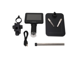 Microscópio Digital 4.3 Polegadas Tela Ips Hd 1000x com 8 Leds Ajustáveis para Inspeção Industrial e Visualização de Moedas