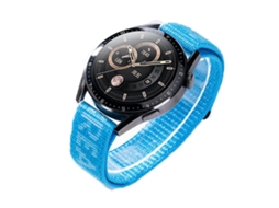 Bracelete Para Huawei Watch Gt 6 Pro - Nylon Esportivo - Fecho De Velcro Azul