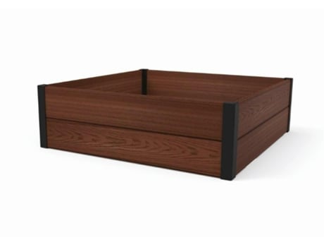 Keter Raised Greengrocer Brown Maple Square 106 X 106 X 32cm Curver/keter