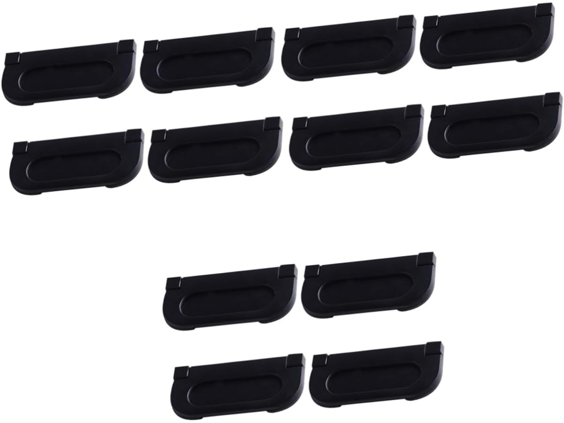 Uonlytech 12 Peças Puxador Embutido Invisível Moderno Para Porta De Armário Cozinha Com Parafusos Móveis