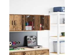 Vidaxl Armários De Parede Para Garagem 2 Pcs Derivados De Madeira