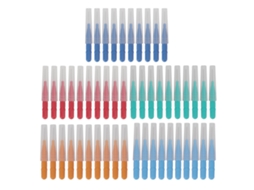 50 pcs pincel dental interdental para limpeza bucal limpadores de dentes e higiene oral S/MARCA