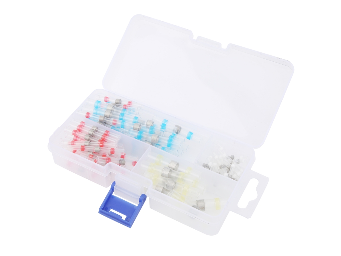 Laxiscreed Kit De Tubos Termoretráteis Com Anel Soldado Para Conexões De Cabos Coloridos