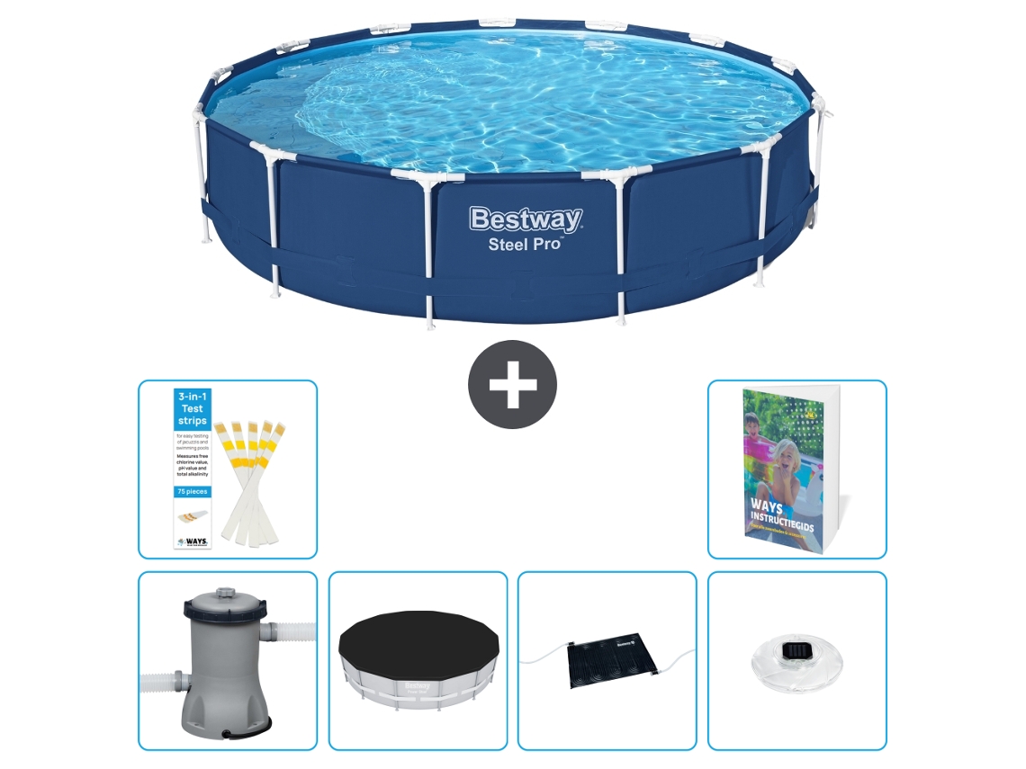 Bestway Piscina Bestway Steel Pro Redonda - 396x84 Cm - 7-peças S328