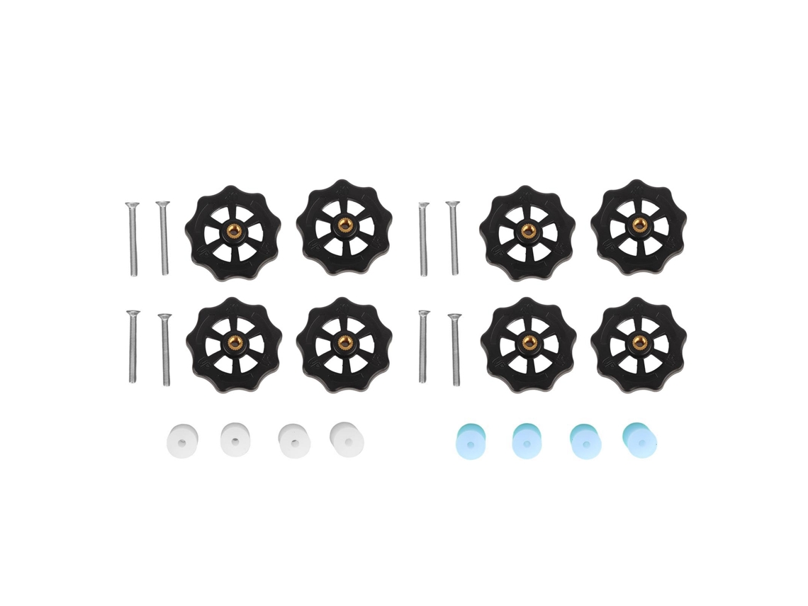 Pieza De Nivelamento Da Mesa Quente Para Impressora 3d, Roda De Polegar M4, Estabilidade E Resistência, Para Ender 5 Plus, Branco E Preto