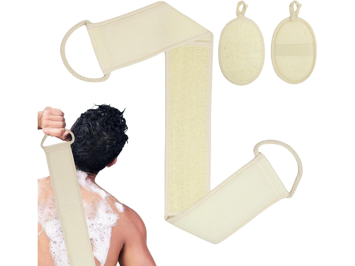 Esponja De Bucha Vegetal Natural Para Mulheres, Texturizada, Antiderrapante, Orgânica E Extra Macia.