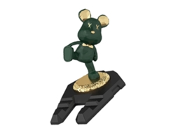Suporte para Celular e Tablet, Urso Kung Fu, Inovador, Portátil, Multifuncional, Verde/Azul | S/MARCA