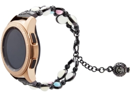 Pulseira De Relógio Universal Com Contas Luminosas E Acabamento Em