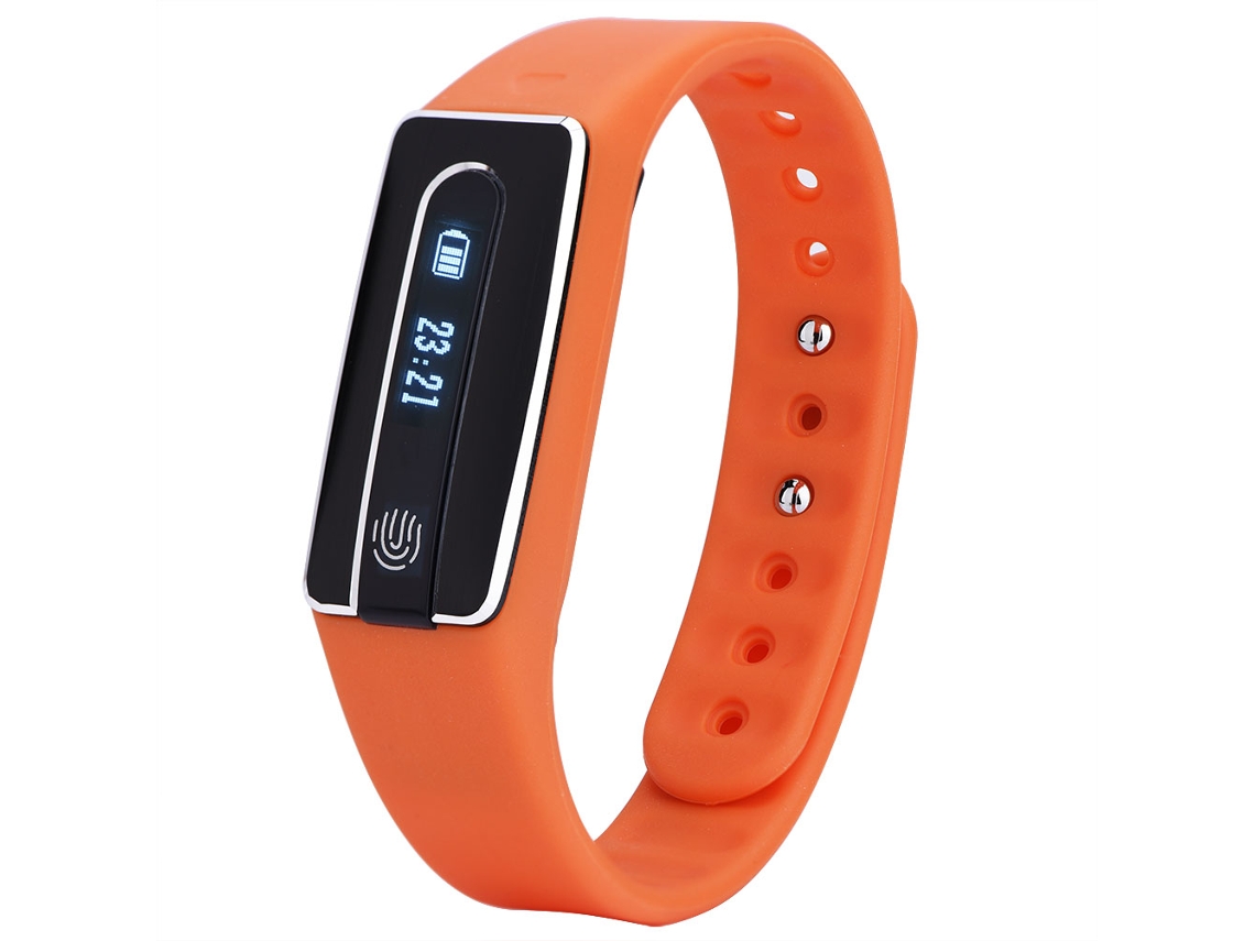 Pulseira Inteligente Hb02 Pulseira Inteligente (laranja) EOOCOO (monitoramento de Ritmo Cardíaco e Passos)