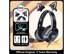 Onikuma X15 Pro Rgb Head Beam Gaming Auscultadores com MicroAuriculares 3.5Mm Durable Stereo Surround Rgb Switch
