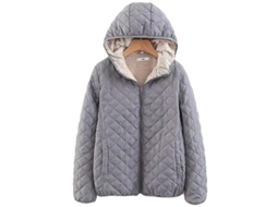 Fasst jaquetas de Forro Polar para Mulher com Capuz Casacos Exteriores