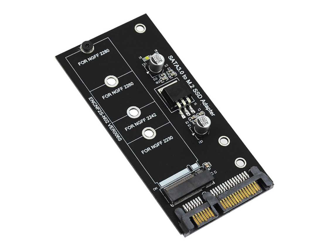 Adaptador M.2 Sata Para Sata, Conversor M.2 Ngff De 2,5 Polegadas, Placa Sata3, Chave B, Compatível Com Ssds 2230-2280.