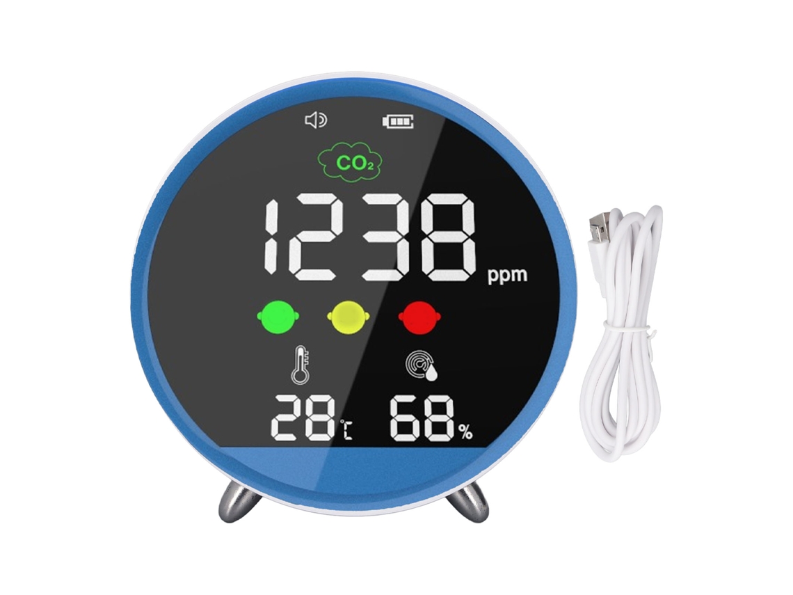 Detector de Qualidade do Ar Portátil, Tela Colorida 1.9