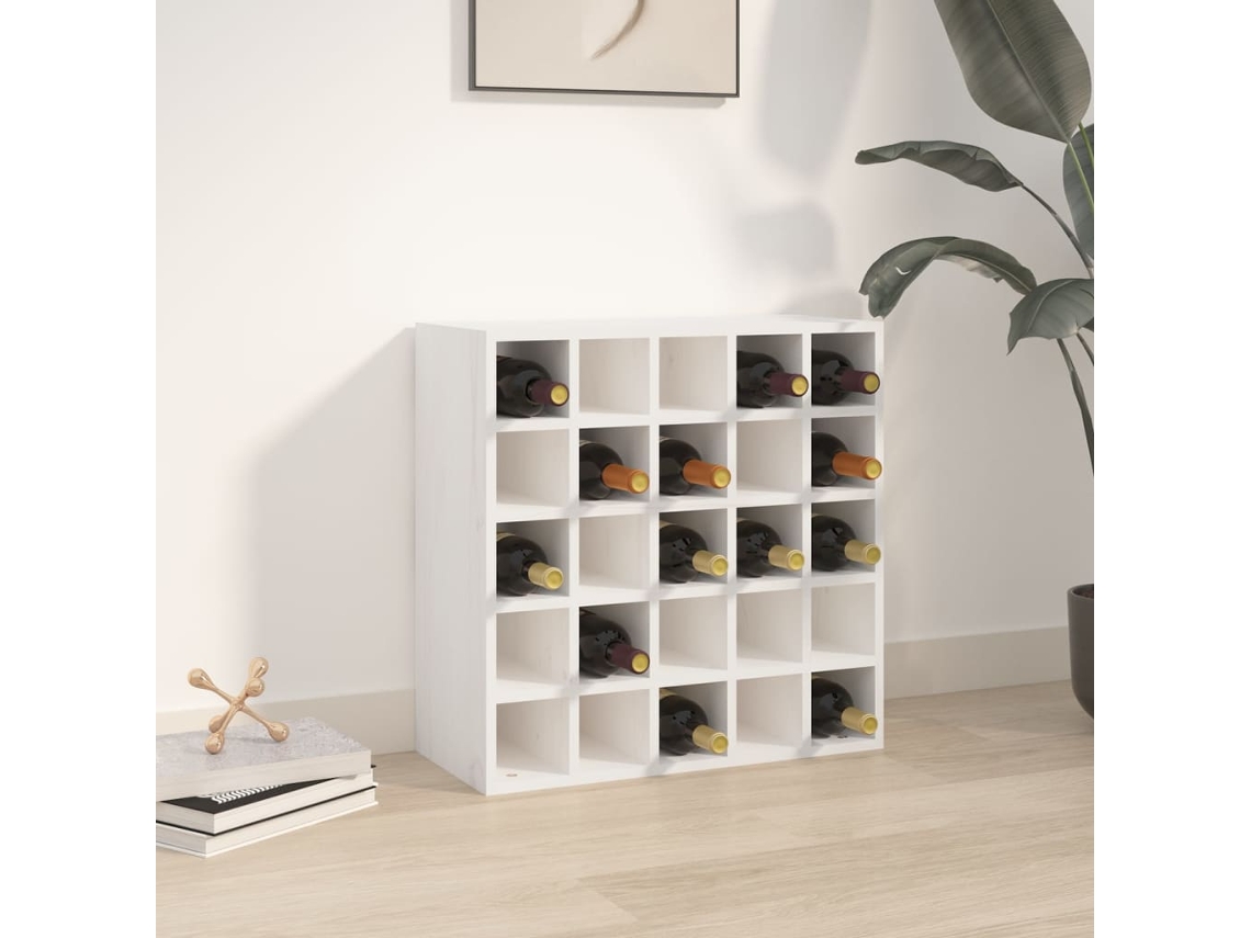 Wine Cabinet, Wine Cabinets Vidaxl Branco Madeira De Pinho (n/a)