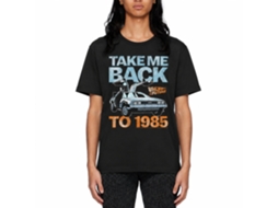 Rockinstone Back To The Future Movie Take Me Back To 1985 Black Adult T-shirt Size:s