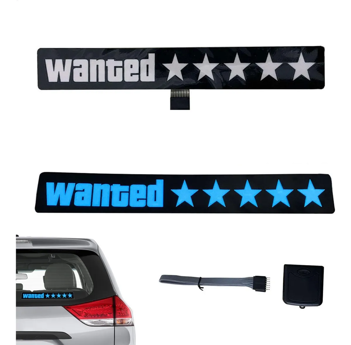 Adesivo de carro "Procurado 5 estrelas" da Vayotoy
