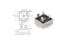 Laxiscreed Retificador De Ponte Monofásico De 50a E 1000v Com Alta Durabilidade