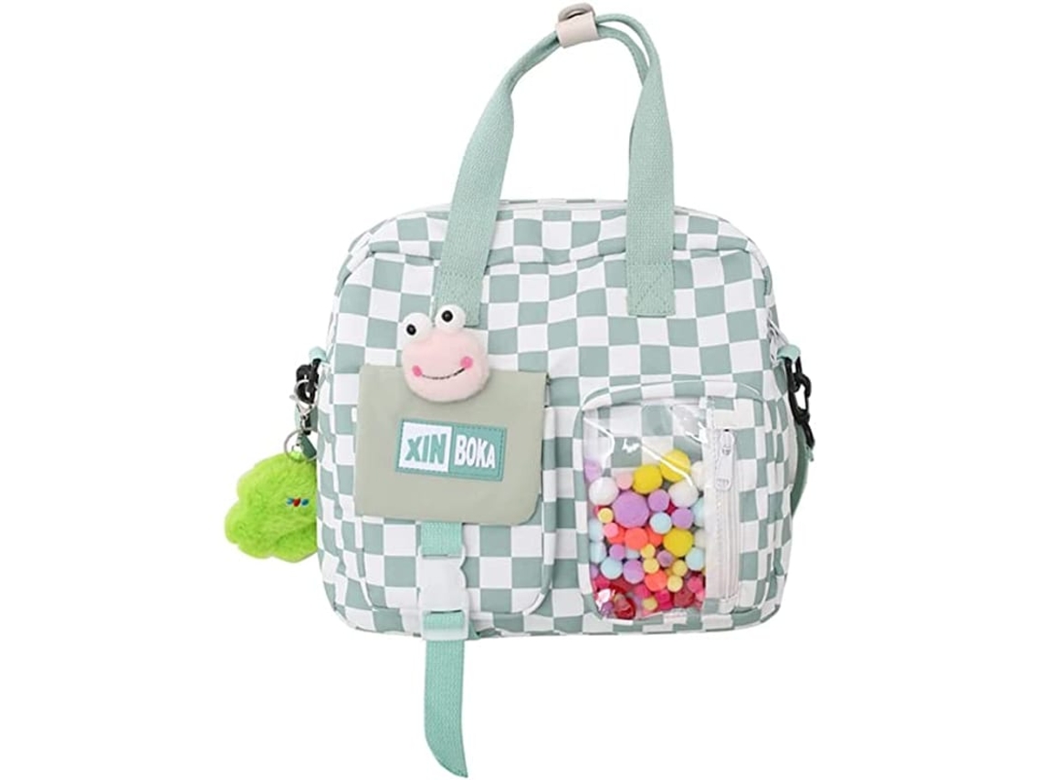 Mochila Kawaii Com Pins E Acessórios Fofos, Mochila Escolar Para Crianças Cute