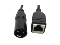 Cabo Adaptador Conversor Dmx, De Extensão Xlr 3 Pinos Para Conector Rede Rj45 (macho)-aquaforge