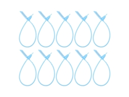 100pcs Laços Zip Com Etiquetas