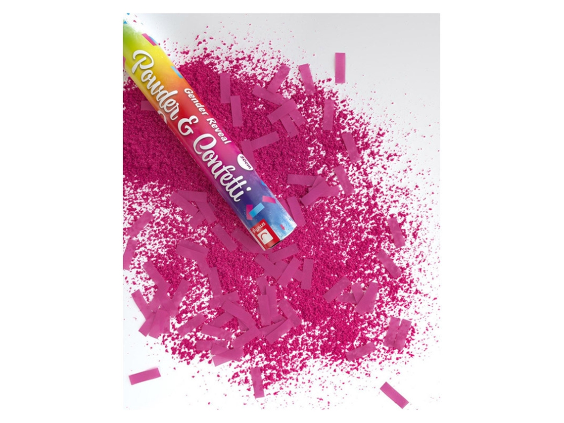 Adereço SMIFFY'S Gunpowder Cannon E Pink Confetti Para O Gênero Revelam 30 Cm