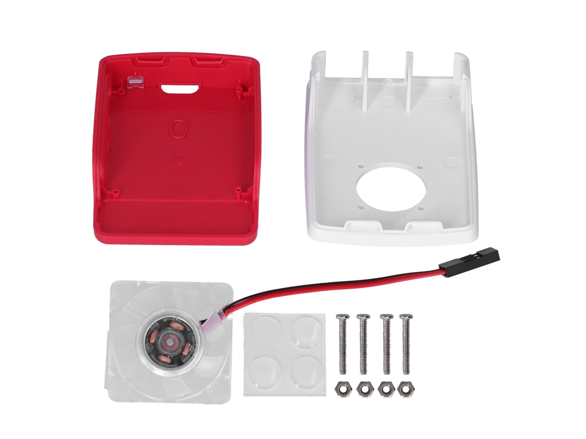 Capa Protetora Abs com Ventilador para Raspberry Pi Enclosure Shell Transparente S/MARCA