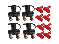 Interruptor de bateria automotiva 12V/24V, isolador 400A, com tampa impermeável, 2 unidades S/MARCA