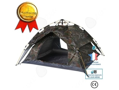 Confo® Camping Tenda Camping Ao Ar Livre Engrossado À Prova De Chuva Imitado Chuva Tempestade Protetor Solar 4 Pessoas Automático Confozen