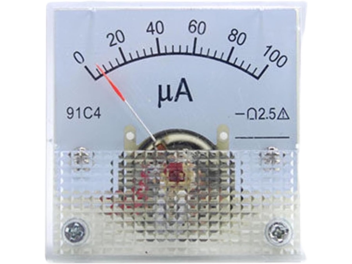 Ponteiro 91c4-ma Ampere 20ma 30ma 50ma 100ma Ma 200ua 500ua Microa