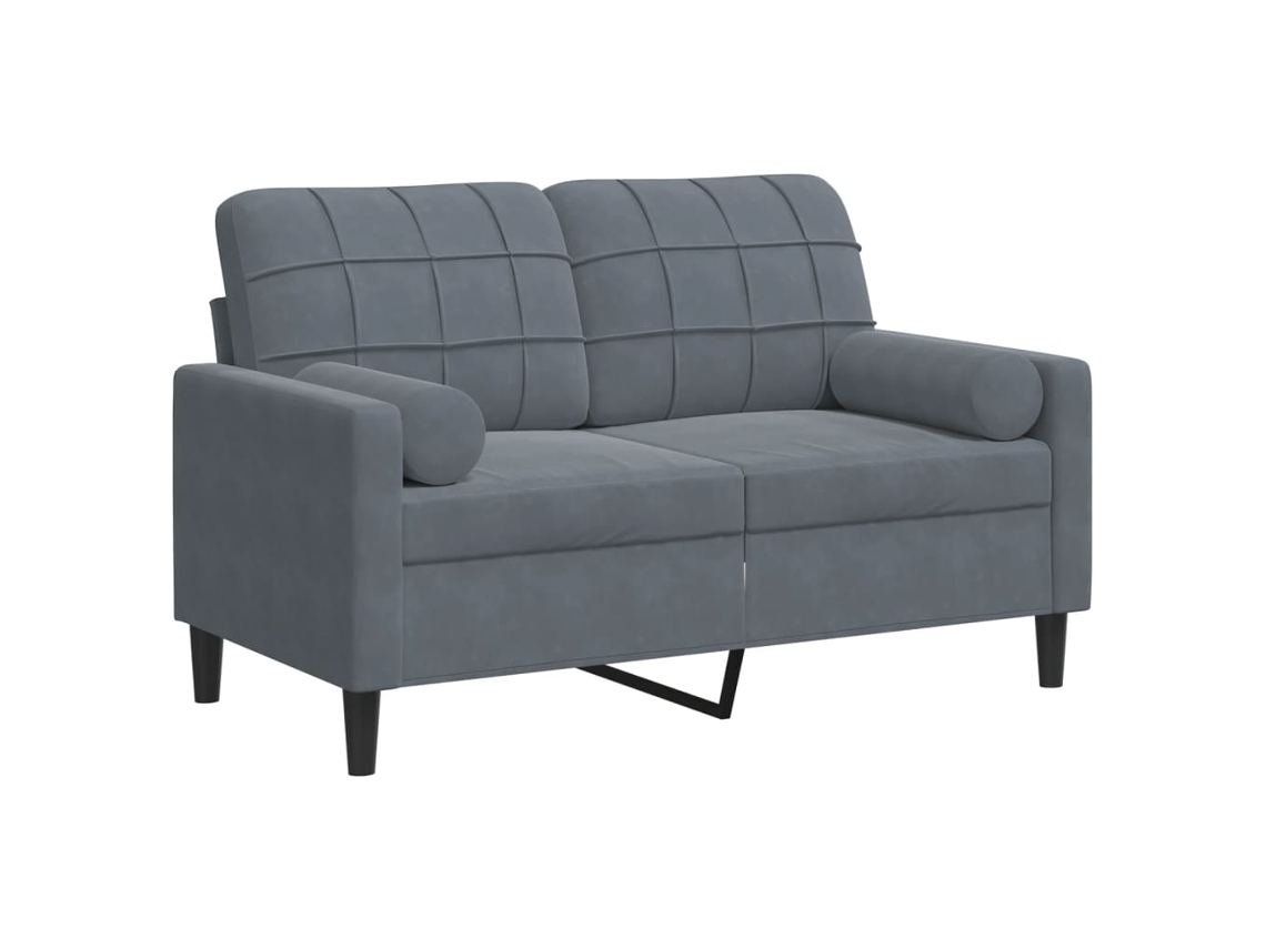 2-seater Sofa, 2-seater Sofas Vidaxl Cinzeto Veludo (n/a)