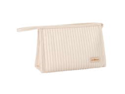 Bolsa De Viagem De Mulher Maquilhagem Zíper Alça Branco (24.5x18x5cm)