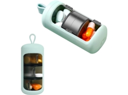 Organizador De Comprimidos Com 3 Compartimentos Para 7 Dias, Porta Comprimidos Portátil Mini, À Prova Luz E Dágua, Ideal Viagens Aquaforge