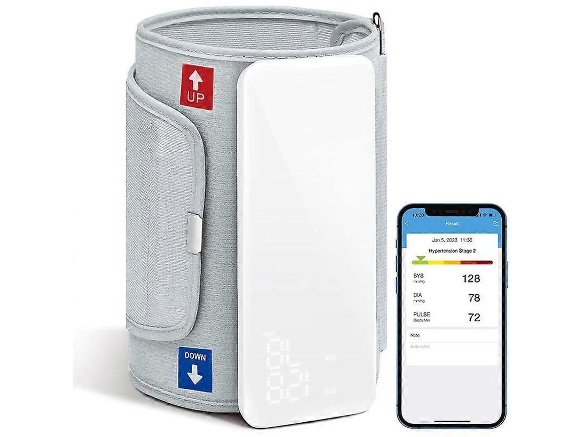 Monitor De Pressão Arterial Sem Fio Bluetooth, Com Manguito Para O Braço.
