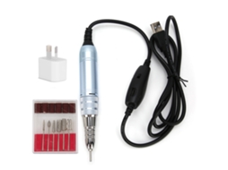Máquina De Lixamento De Unhas Elétrica Portátil 22000rpm Com 6 Cabeças De Polimento Plugue Au 110-240v Ferramenta Manicure