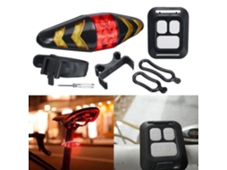 Faróis piscantes de luz traseira à prova dágua luzes de controle remoto sem fio para bicicleta MTB S/MARCA